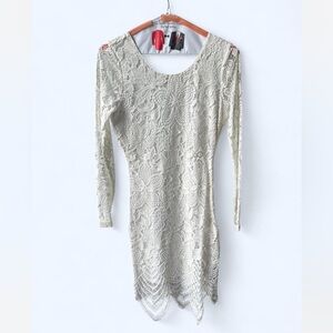 Lovers & Friends White Lace Mini Dress